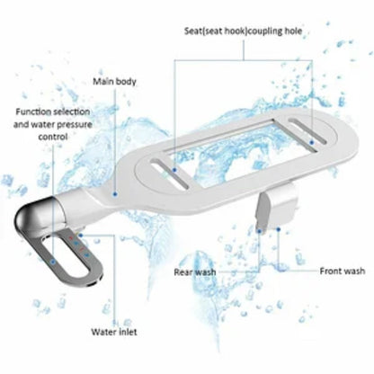 Badezimmer Nicht-elektrisches Bidet mit doppelter Sprühdüse Toilettenreiniger Bidet Hygienisches selbstreinigendes Bidet