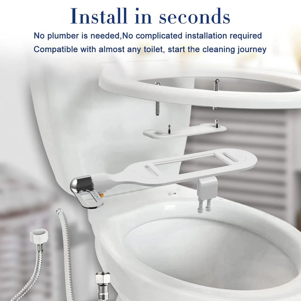 Badezimmer Nicht-elektrisches Bidet mit doppelter Sprühdüse Toilettenreiniger Bidet Hygienisches selbstreinigendes Bidet