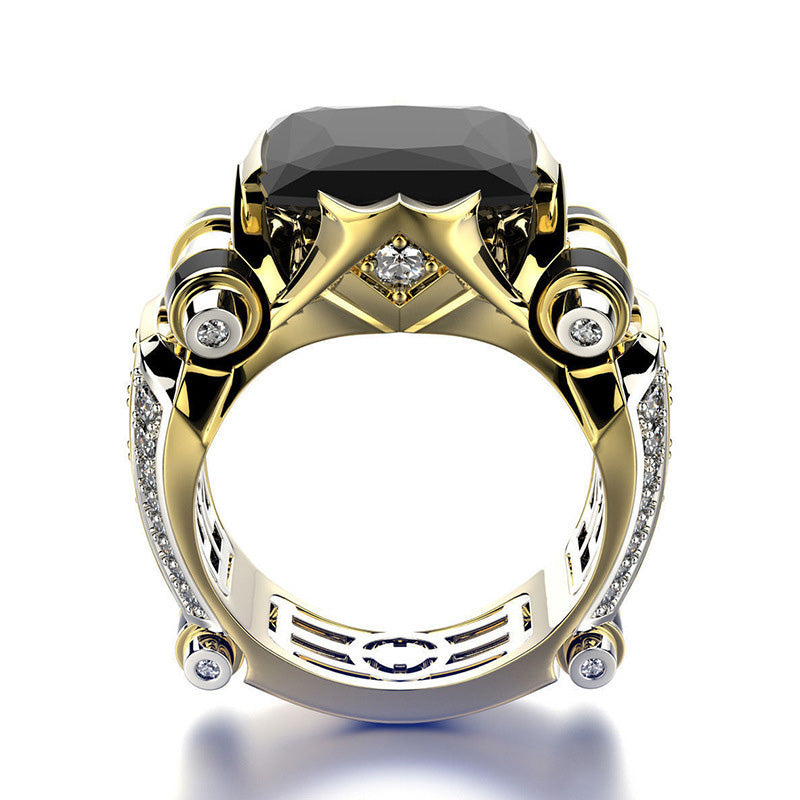 🎁Heißer Verkauf🔥Schwerlast Vintage Zirkonia Wide Band Ring