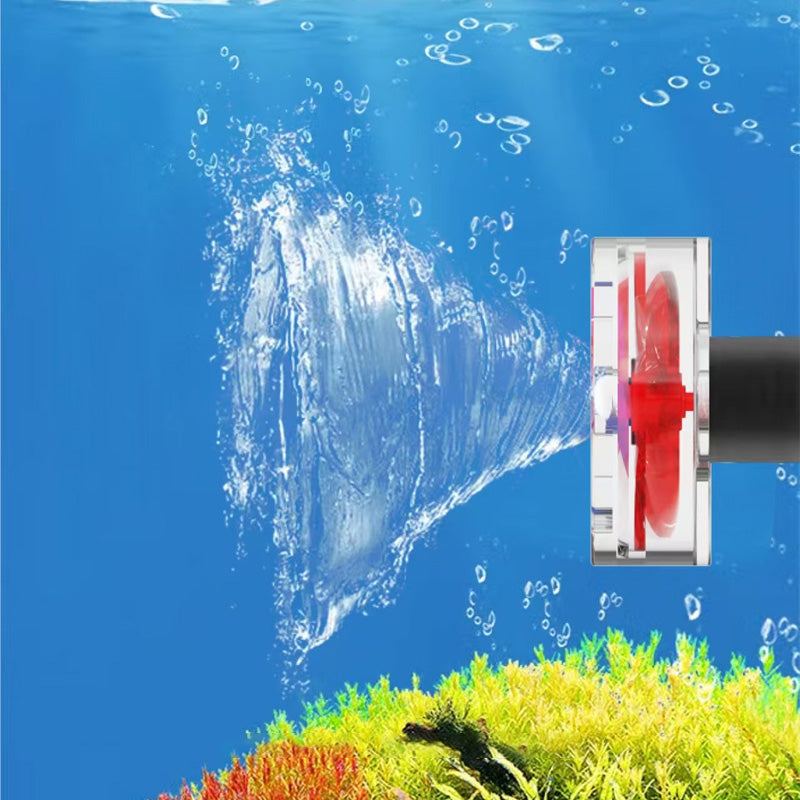 Selbstdrehender 4-Blatt-Lüfter für Aquariumauslauf