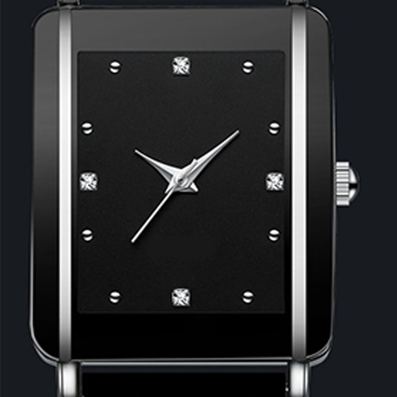 Ehepaar Mode Lässig Vielseitig Quadratische Uhr