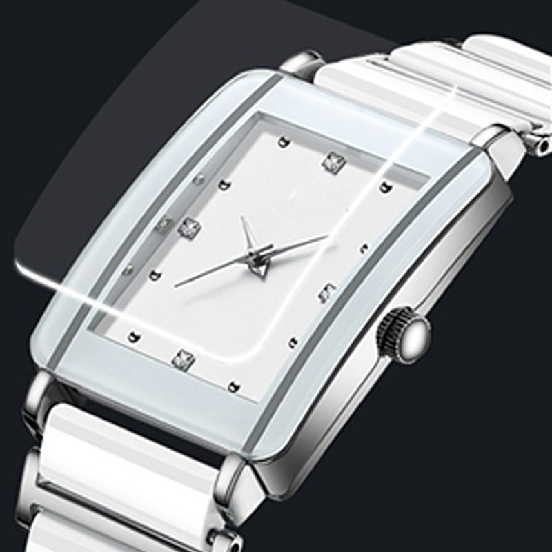 Ehepaar Mode Lässig Vielseitig Quadratische Uhr