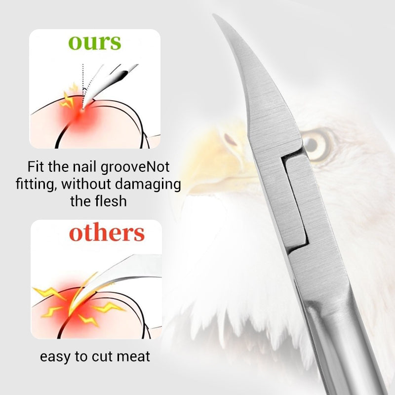 Abgewinkelter Profi-Nagelknipser mit Feder