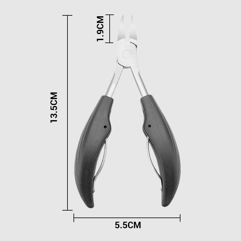 Abgewinkelter Profi-Nagelknipser mit Feder