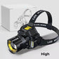 Wasserdichte, wiederaufladbare Outdoor-Stirnlampe mit Stirnband