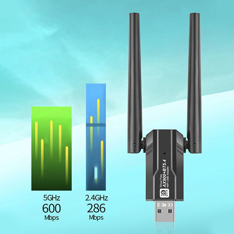 Wi-Fi 6 USB Wireless Adapter mit zwei Antennen