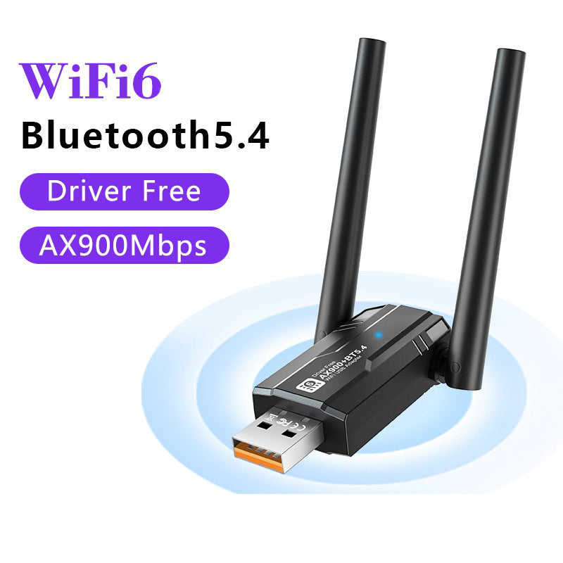 Wi-Fi 6 USB Wireless Adapter mit zwei Antennen