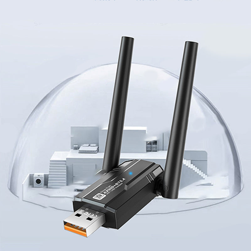 Wi-Fi 6 USB Wireless Adapter mit zwei Antennen