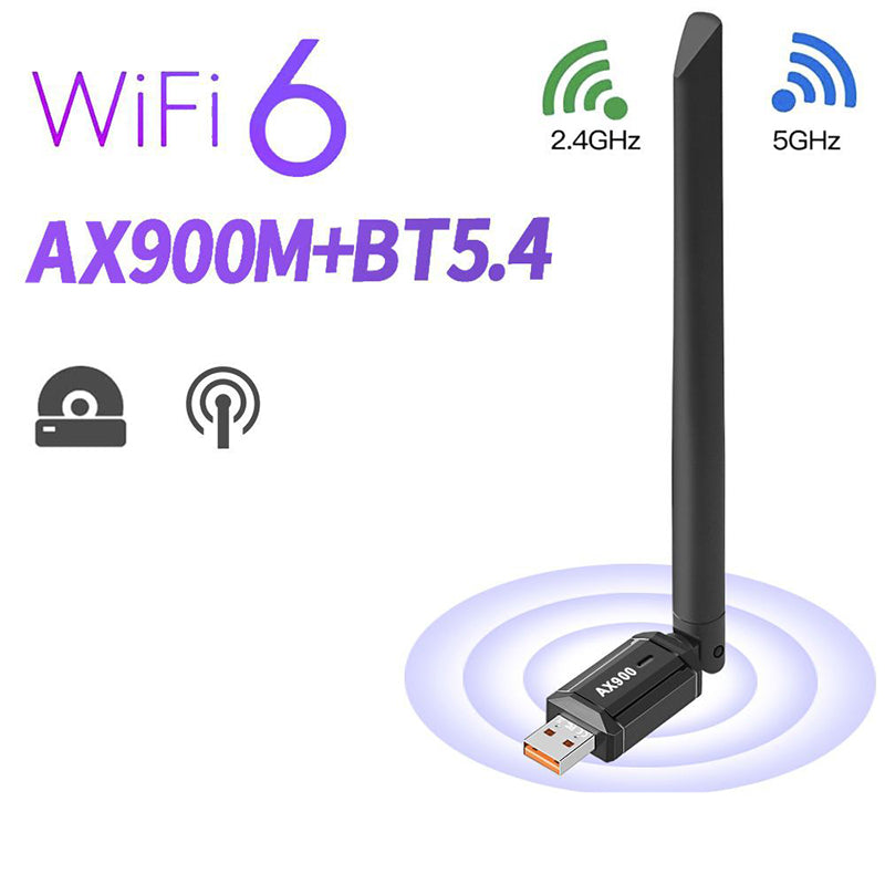 Wi-Fi 6 USB Wireless Adapter mit zwei Antennen