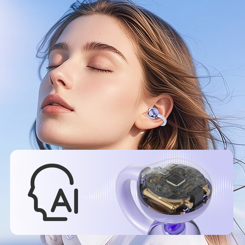 AI Translation Bluetooth Open Ear Clip-On Ohrstöpsel