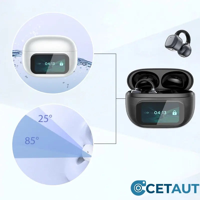 Headset mit Ohrclip und intelligentem Farbbildschirm für intelligente Übersetzungen