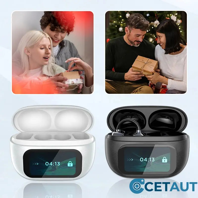Headset mit Ohrclip und intelligentem Farbbildschirm für intelligente Übersetzungen