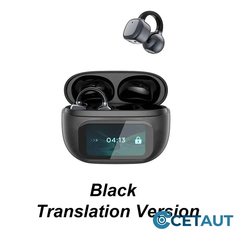 Headset mit Ohrclip und intelligentem Farbbildschirm für intelligente Übersetzungen