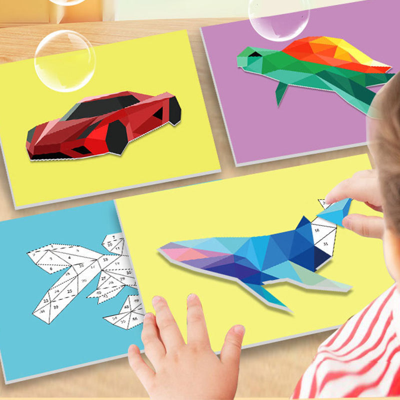 Puzzle-Stickerbücher Set für Kinder