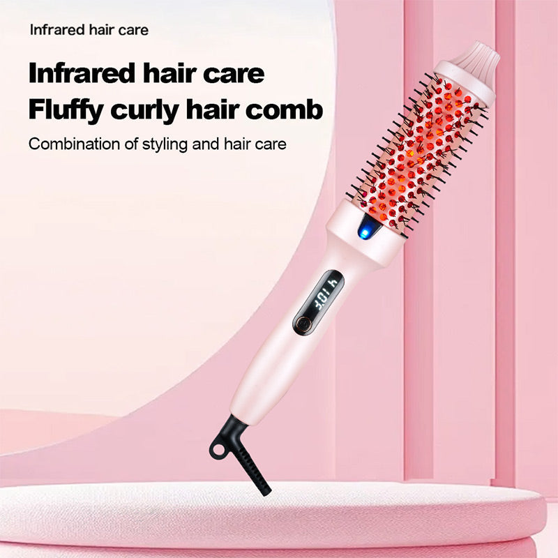 🎄Weihnachtsausverkauf – Bis zu 50 % Rabatt💇‍♀️Refuse collapse Weicher Stylingkamm Thermobürste mit negativen Ionen
