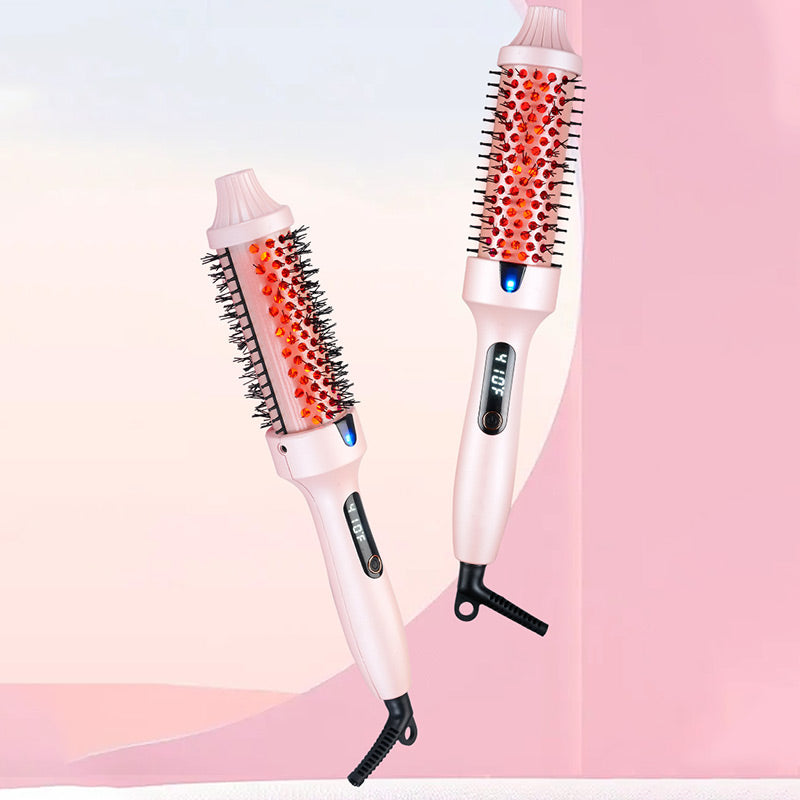 🎄Weihnachtsausverkauf – Bis zu 50 % Rabatt💇‍♀️Refuse collapse Weicher Stylingkamm Thermobürste mit negativen Ionen