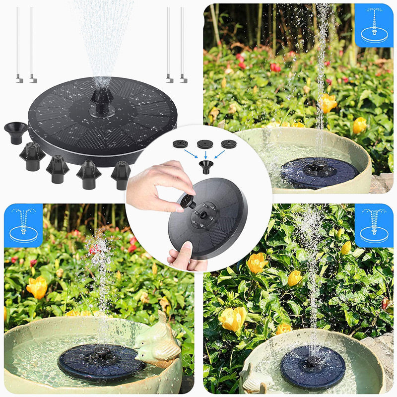 Schwimmender Solar Springbrunnen - Beleuchten Sie Ihren Garten im Handumdrehen