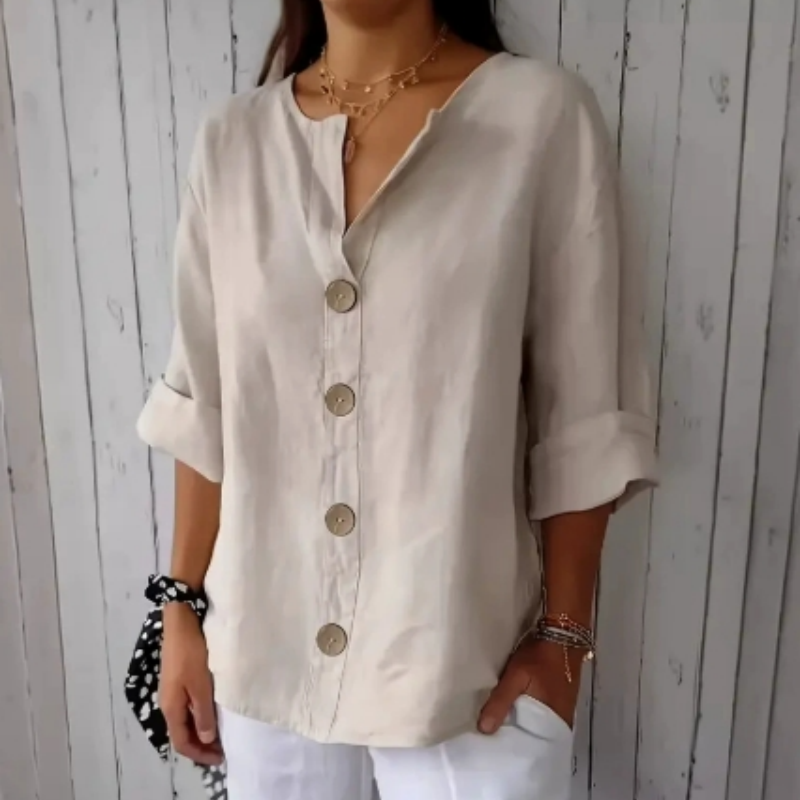 💥Zeitlich begrenzter Big Sale 49% OFF💥 Damen-Mode-Button-Top