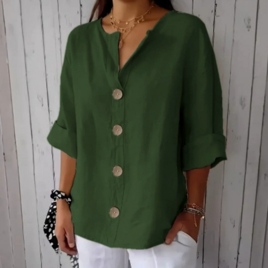 💥Zeitlich begrenzter Big Sale 49% OFF💥 Damen-Mode-Button-Top