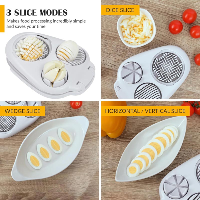 🔥2025 Heißer Verkauf🥚 Multifunctional 3-in-1 Egg Slicer