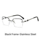 Modische HD Rimless Cut Rim 0°Anti Blue Light Brille