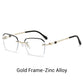 Modische HD Rimless Cut Rim 0°Anti Blue Light Brille