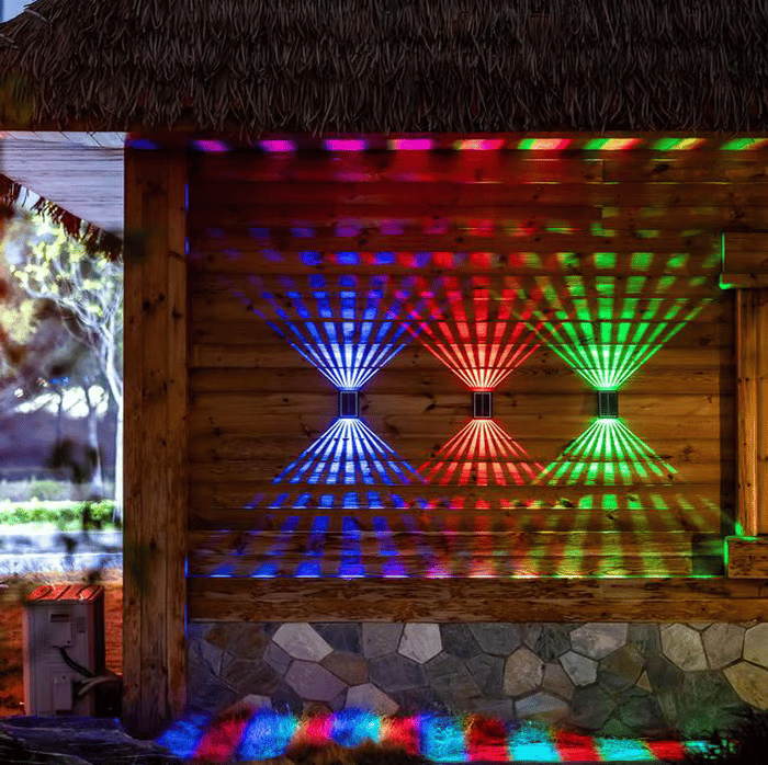 Wasserdichter 4-LED-Solar-Wandstrahler für den Außenbereich