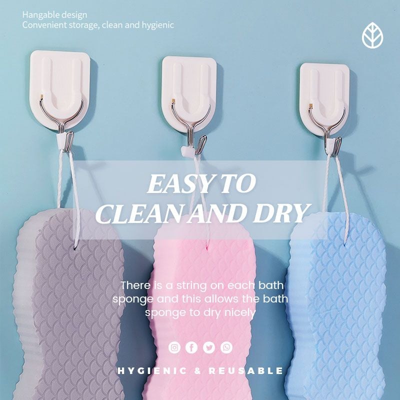 🧽✨ Superweicher Peeling-Badeschwamm – Sanftheit und Pflege für die Haut