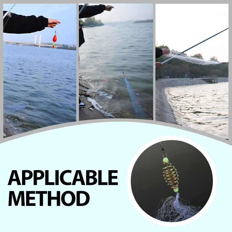 🔥2025 Hot Sale 49% Off🔥Fishing gill net with spring bait trap