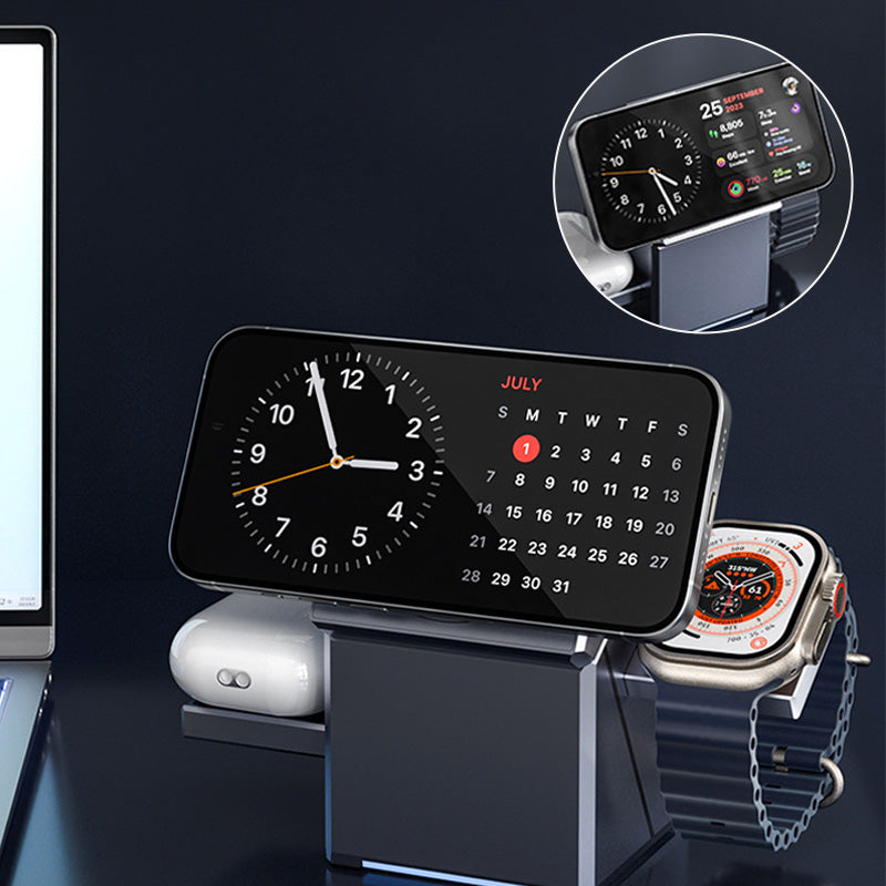 🔥Heiße Verkaufsangebote – 3-in-1-klappbare magnetische kabellose Ladestation