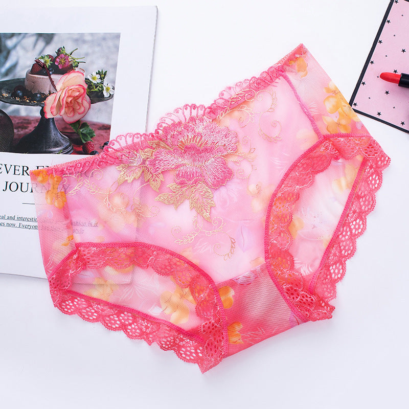 🌸KAUFEN SIE 7 UND ERHALTEN SIE 7 GRATIS🌸Unterhose aus antibakterieller Baumwolle mit Spitzenstickerei