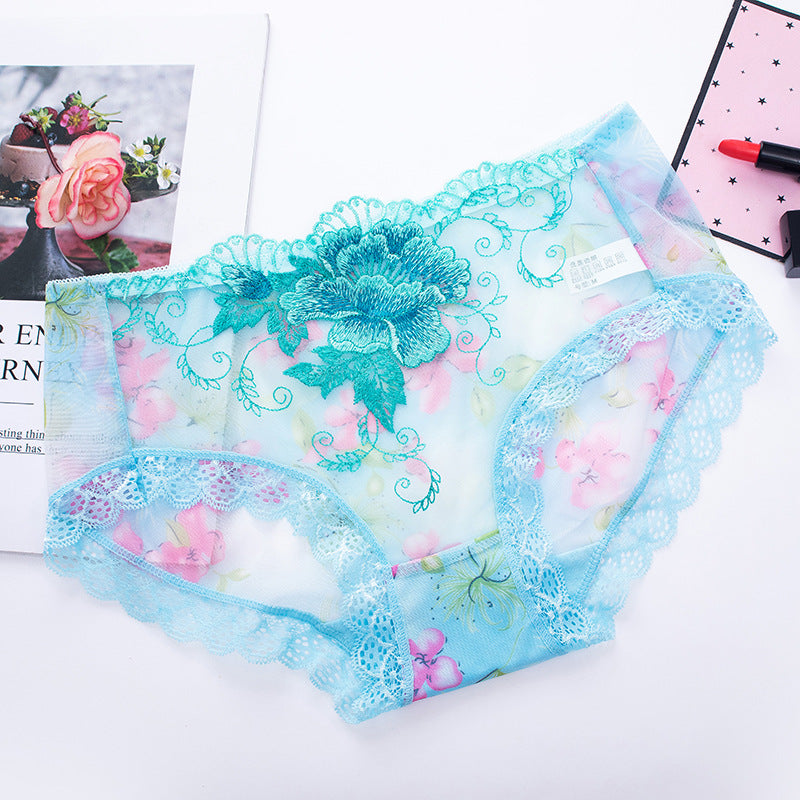 🌸KAUFEN SIE 7 UND ERHALTEN SIE 7 GRATIS🌸Unterhose aus antibakterieller Baumwolle mit Spitzenstickerei