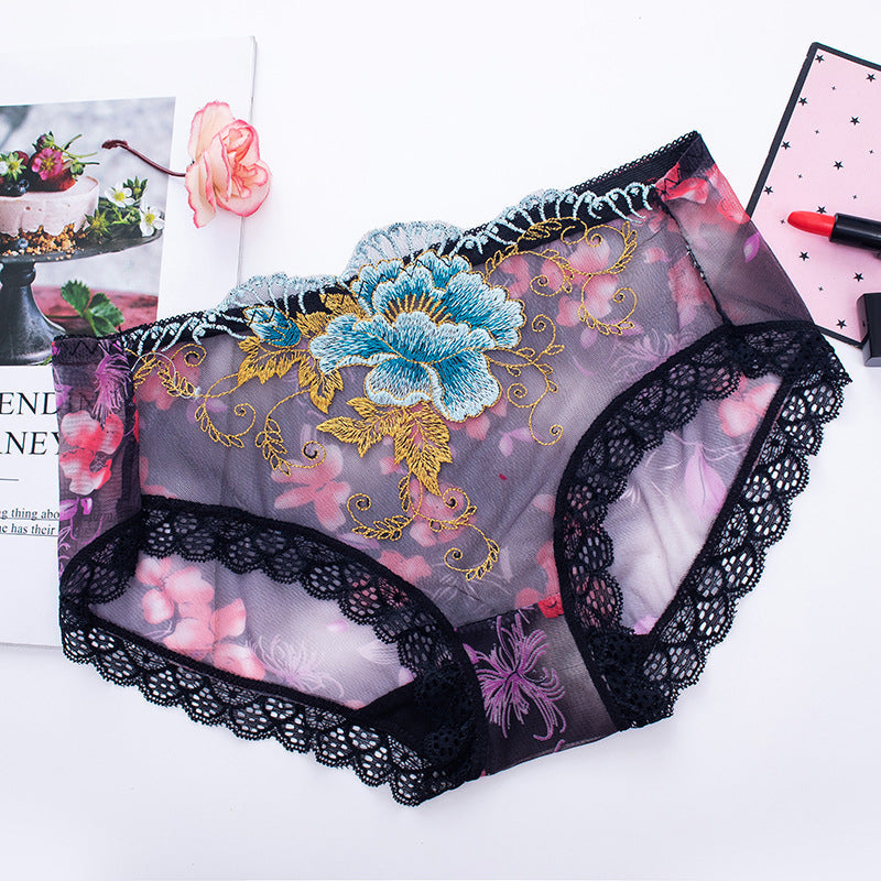 🌸KAUFEN SIE 7 UND ERHALTEN SIE 7 GRATIS🌸Unterhose aus antibakterieller Baumwolle mit Spitzenstickerei