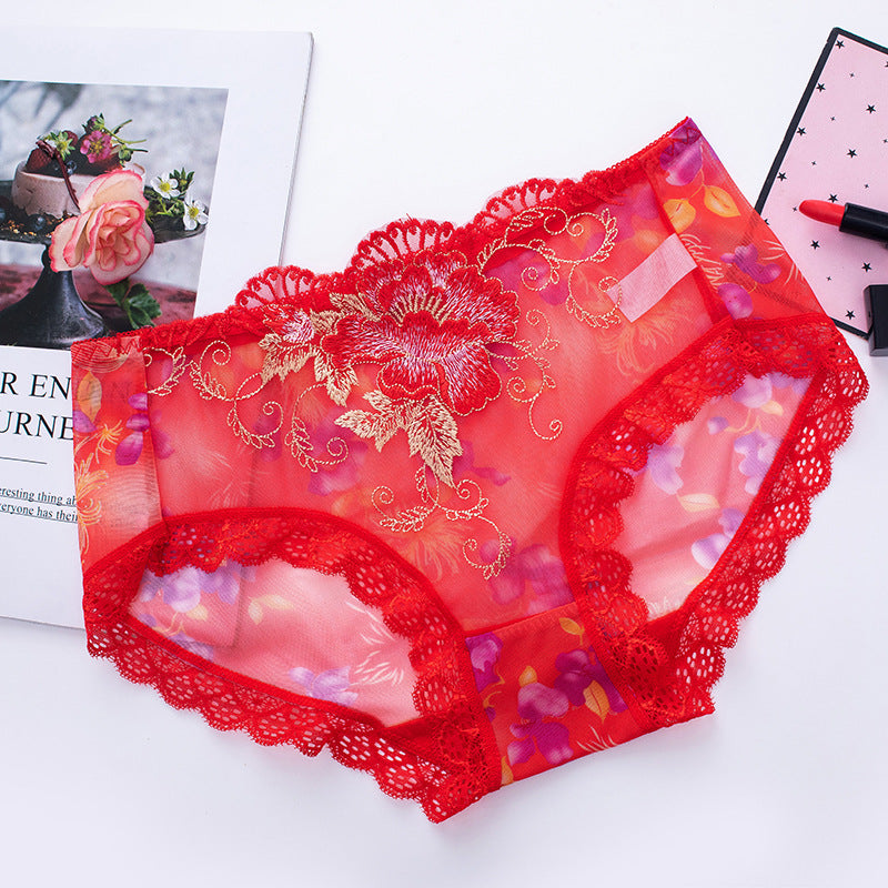 🌸KAUFEN SIE 7 UND ERHALTEN SIE 7 GRATIS🌸Unterhose aus antibakterieller Baumwolle mit Spitzenstickerei