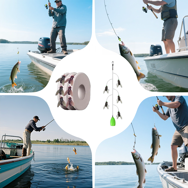 🎣Künstliches Fliegenfischköder-Set mit mehreren Haken