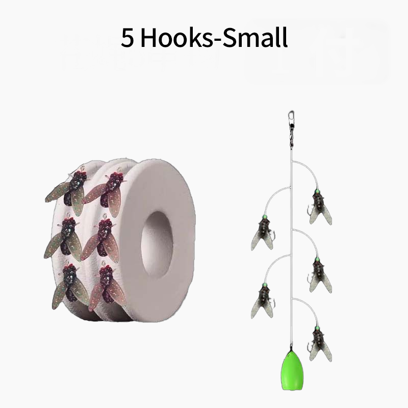 🎣Künstliches Fliegenfischköder-Set mit mehreren Haken