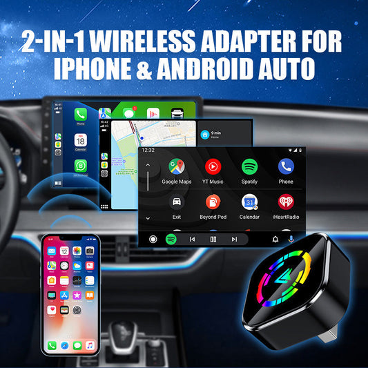 2-in-1-WLAN-Adapter für iPhone und Android Car