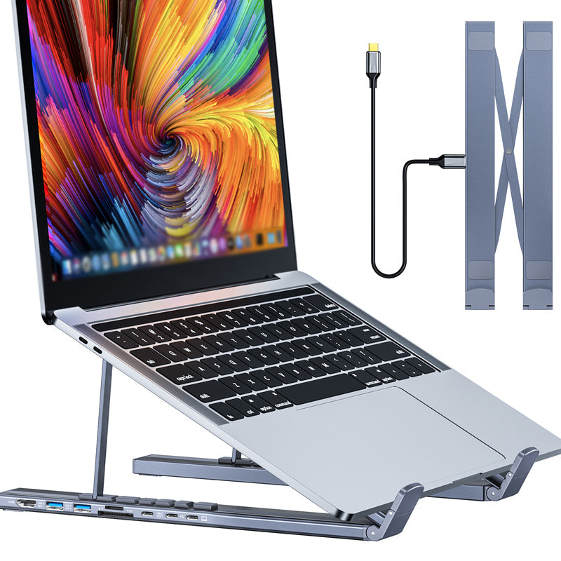 🔥Limited Time Promotion 58% OFF💥Limited-time offer-USB-C Docking Station Laptop Stand with 4K HDMI