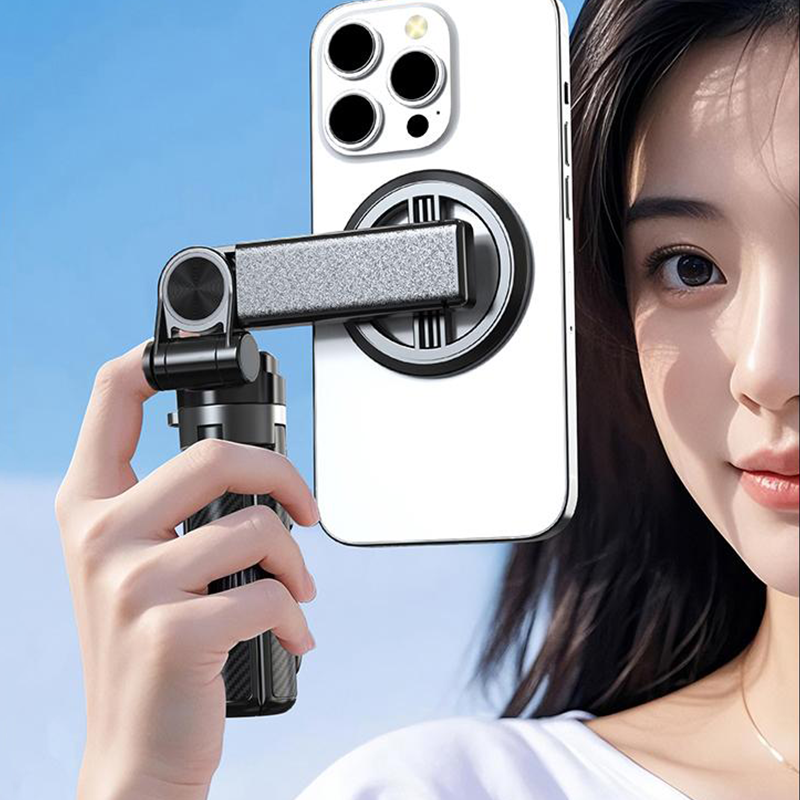 🔥📱4-in-1 Multifunktions-Selfie-Stick mit 360°-Drehung und Magnet
