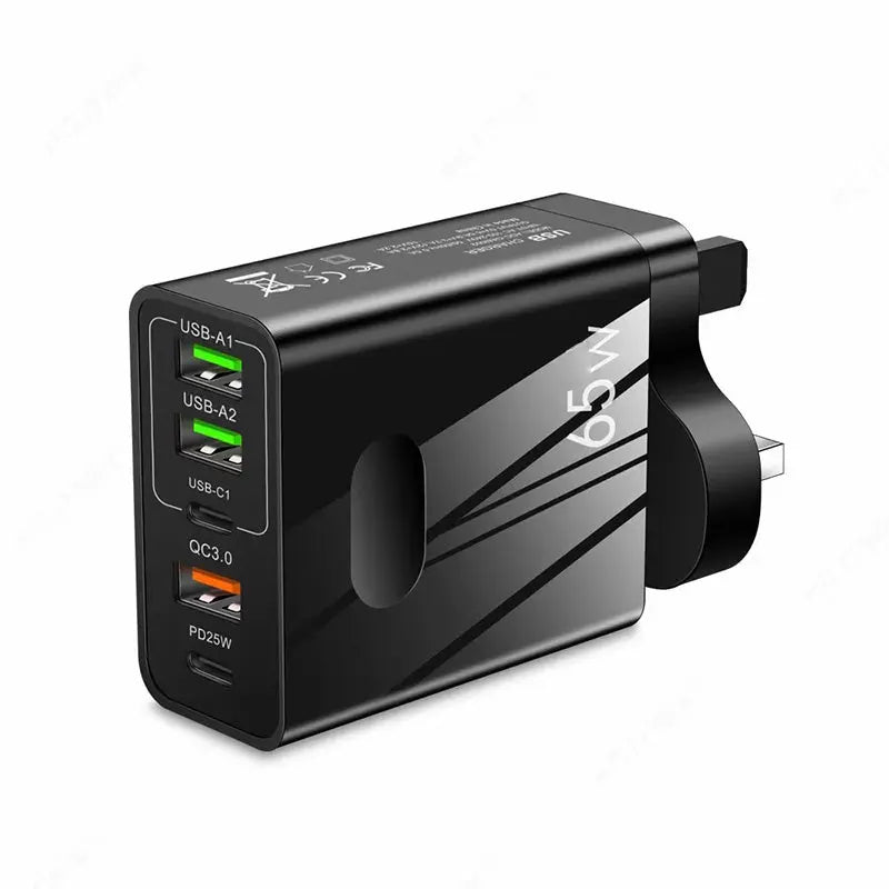 [Praktisches Geschenk] 65W Schnellladegerät mit mehreren Anschlüssen