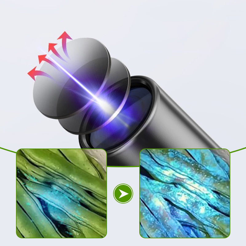 UV-Schwarzlicht-Taschenlampe für die Gemüseinspektion