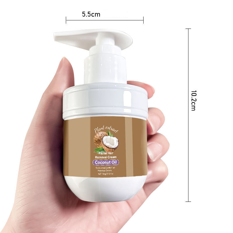 🎁 Kaufen Sie 1, erhalten Sie 1 GRATIS! 🥥✨ Enthaarungscreme für das Gesicht mit Kokosnuss – Sanft & wirksam