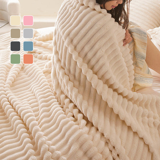 🍂Herbstausverkauf  50 % Rabatt!🛏️Dicke Plüschdecke mit Hasenmotiv und Bezug aus Milchvelours🏆Kuscheln Sie sich in ultimativen Komfort