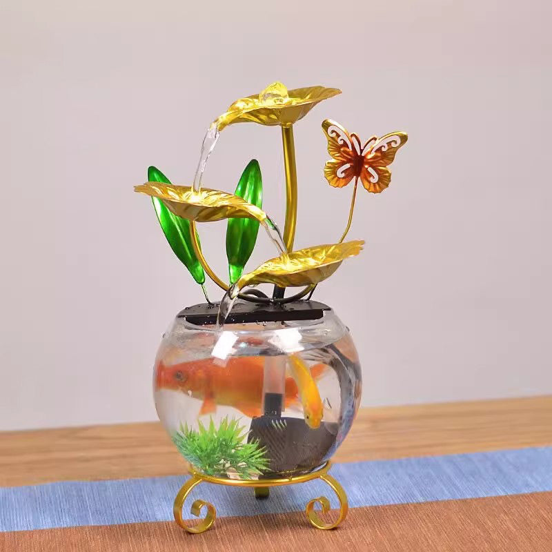Luxuriöses kreatives Lotus-Fischglas-Ornament