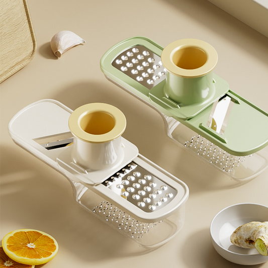 3-in-1-Mandoline-Hobel mit Behälter