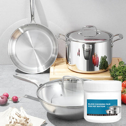 🔥 Pastenentferner für angebranntes Kochgeschirr – Tiefenreinigung für Töpfe/Pfannen ohne Kratzer, entfernt Fett und Verkohlungen in 5 Minuten 🧽✨