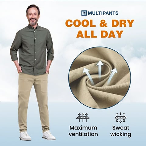 Über 50.000 Stück verkauft!🔥MultiPants – Hochflexible, strapazierfähige Cargohose mit mehreren Taschen