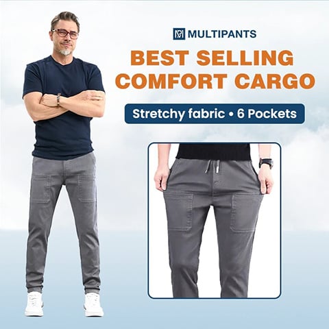 Über 50.000 Stück verkauft!🔥MultiPants – Hochflexible, strapazierfähige Cargohose mit mehreren Taschen