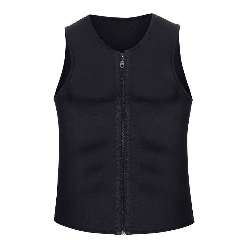 🏆 Herren Fitness Tanktop 🏋️‍♂️ | Reißverschluss & Schlankmacher-Effekt ⚡🌿
