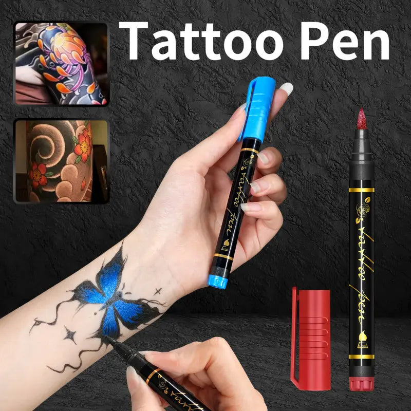 💥Set temporärer Tattoo-Marker – 10-farbige Körperkunststifte🌈